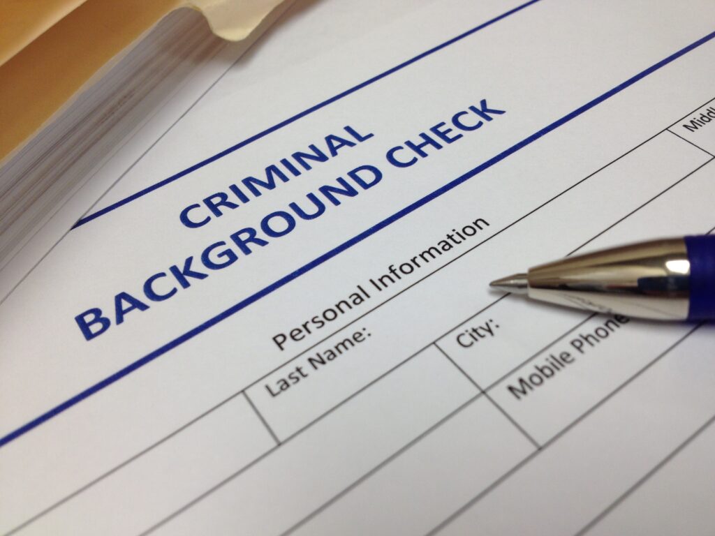 Background check document