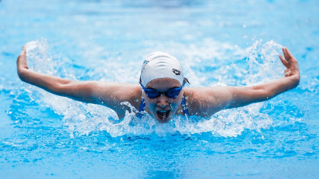 Person swimming